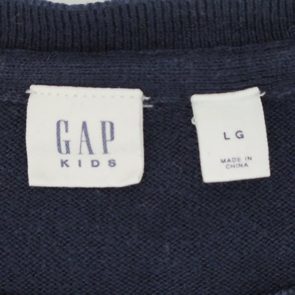 GAP KIDS - Navy flip sequin heart sweater - Picture 7 of 8